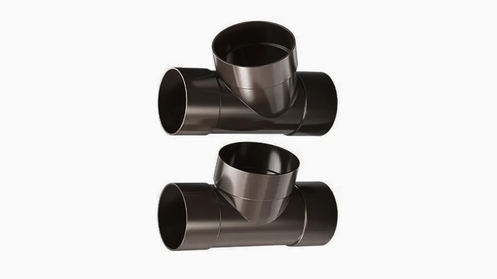 Тройник водосточный сталь оцинкованный 90х90 мм