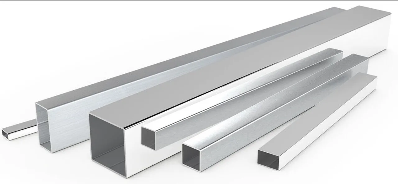 Труба профильная нержавеющая AISI 304 шлифованная 6 м квадратная 100х100 мм